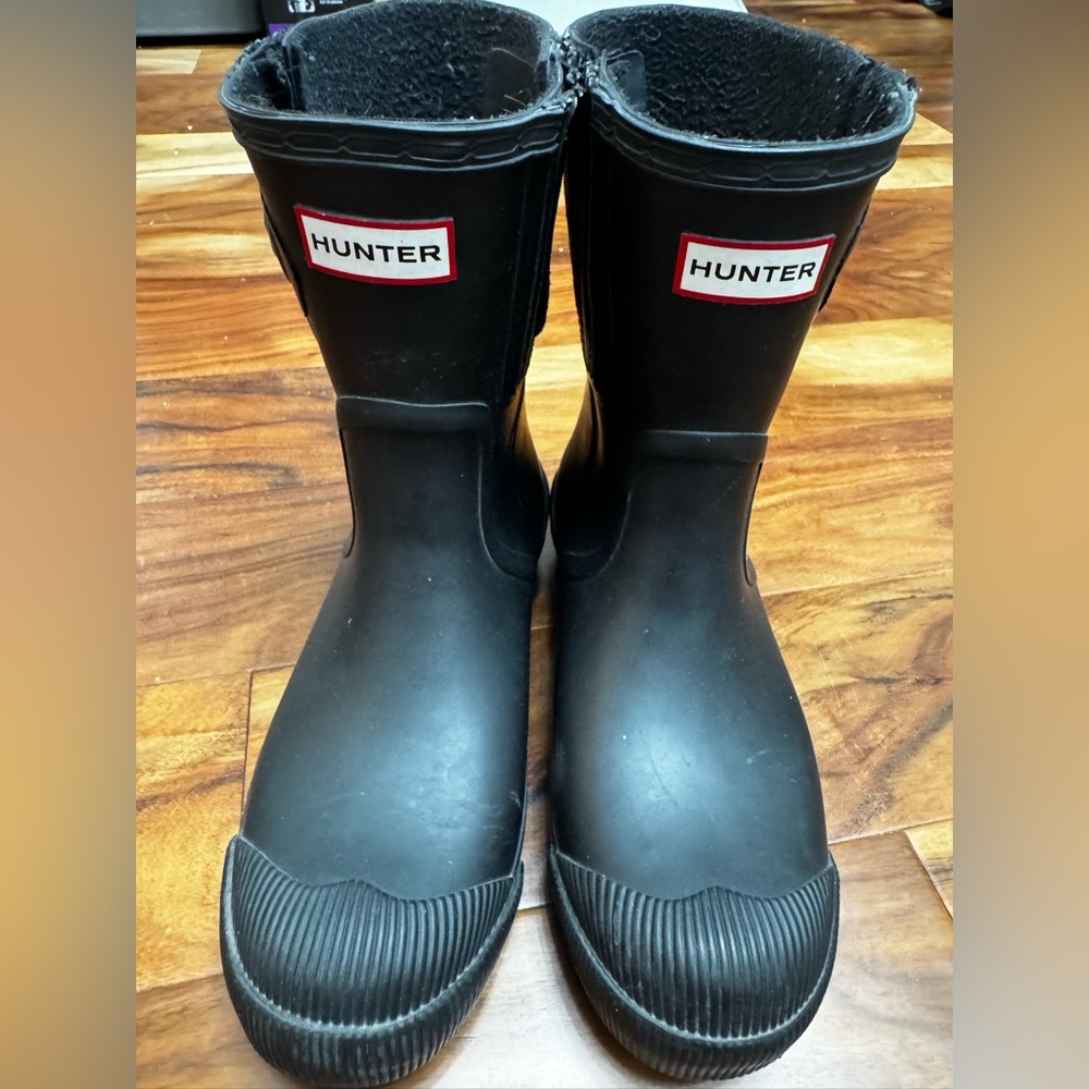 Hunter “Bennie” Black Moto-Inspired Rain Boots